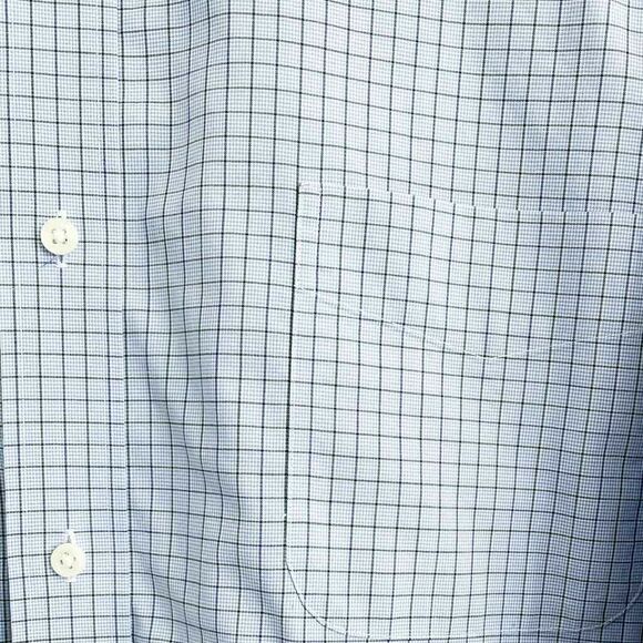 Ralph Lauren Men's Shirt Button Up Blue Check Plaid Long Sleeve 17.5 34/35 XL - Picture 4 of 6